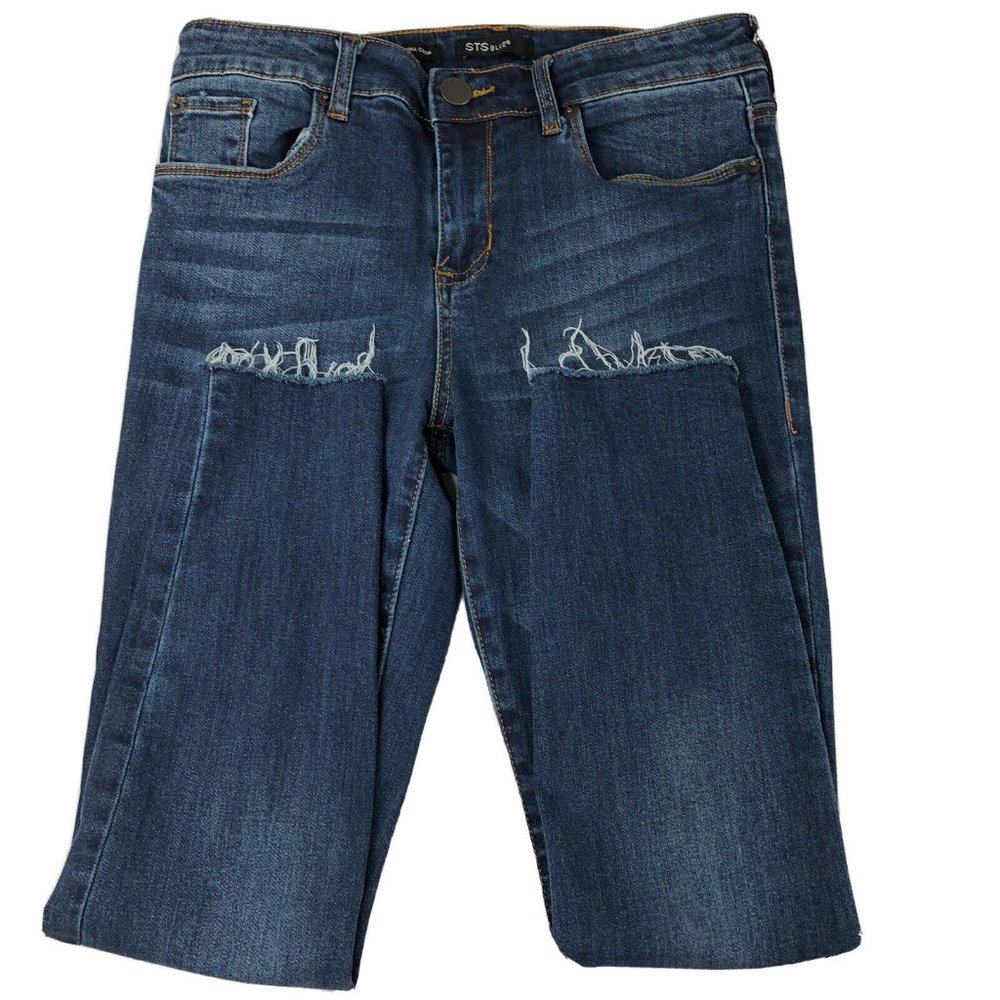 STS Blue Womens Blue Jeans Emma Crop Medium Wash